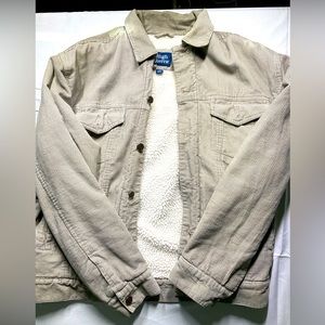Vintage grey Corduroy wool lined jacket